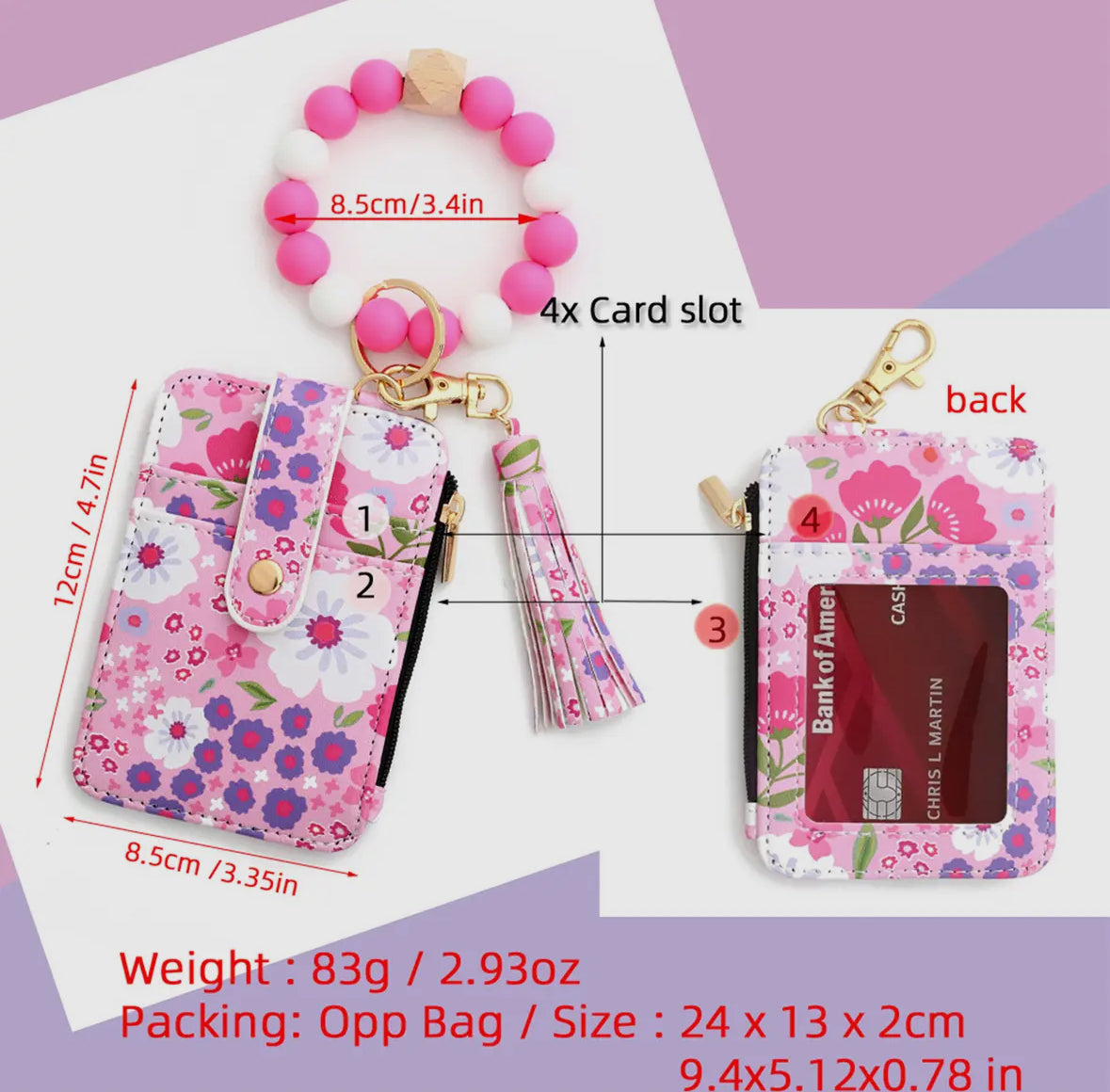Wallet Wristlet Keychains