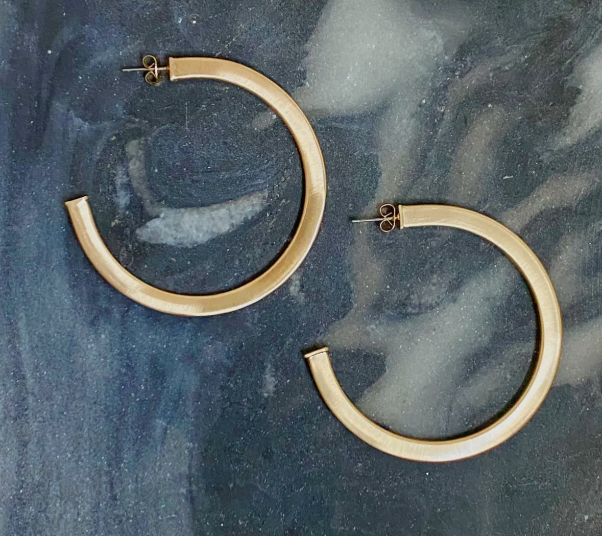 Round Gold Luxe Earrings