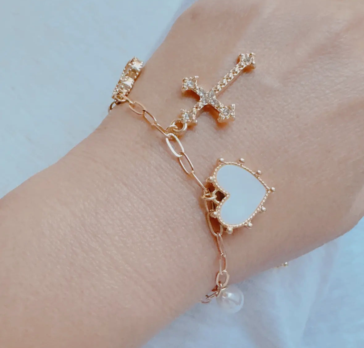 Cross Charm Bracelet