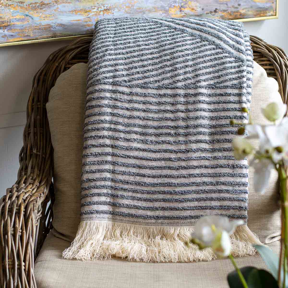 Yorkshire Luxe Fringe Throw