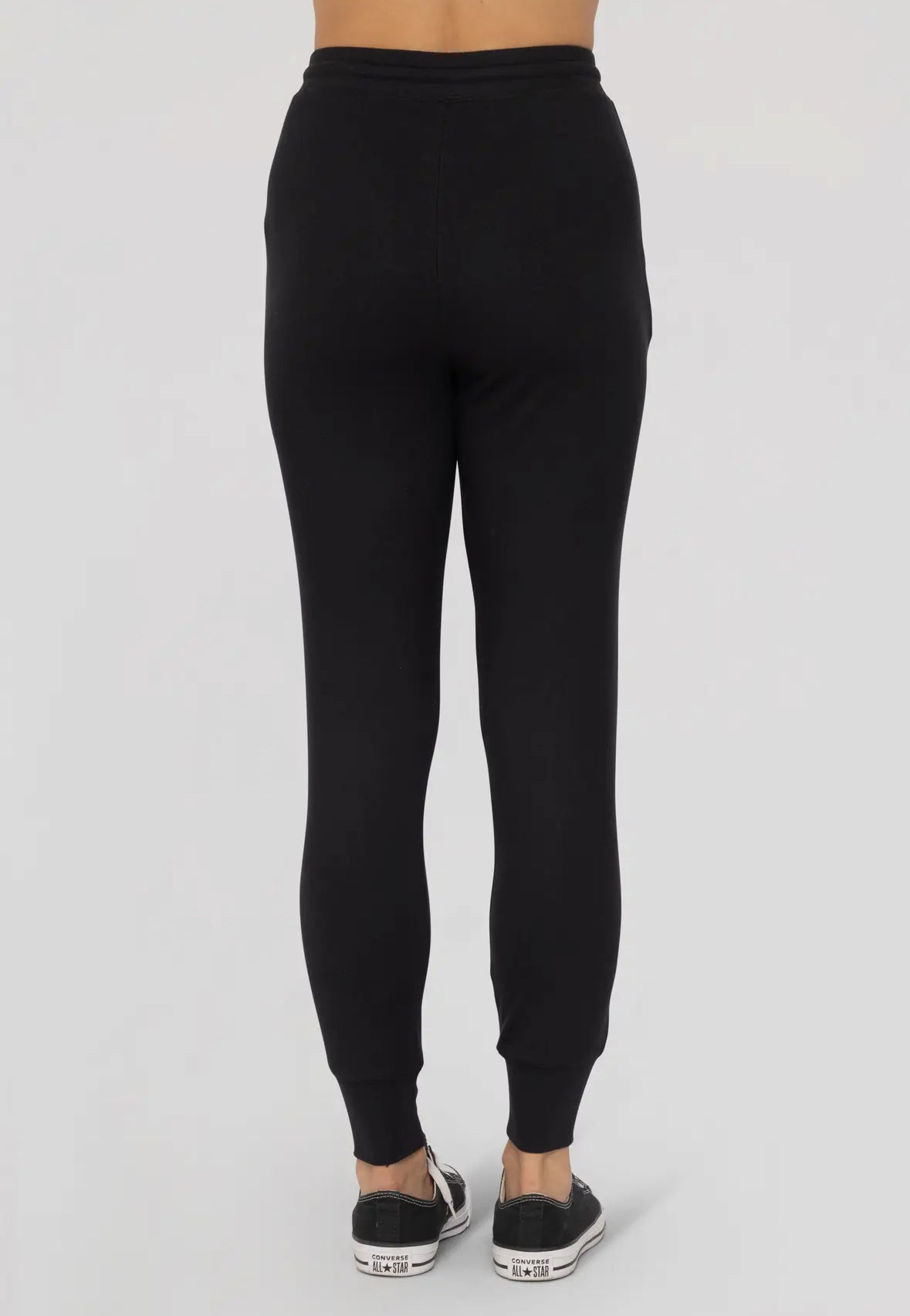 Black Brushed Hacci Joggers