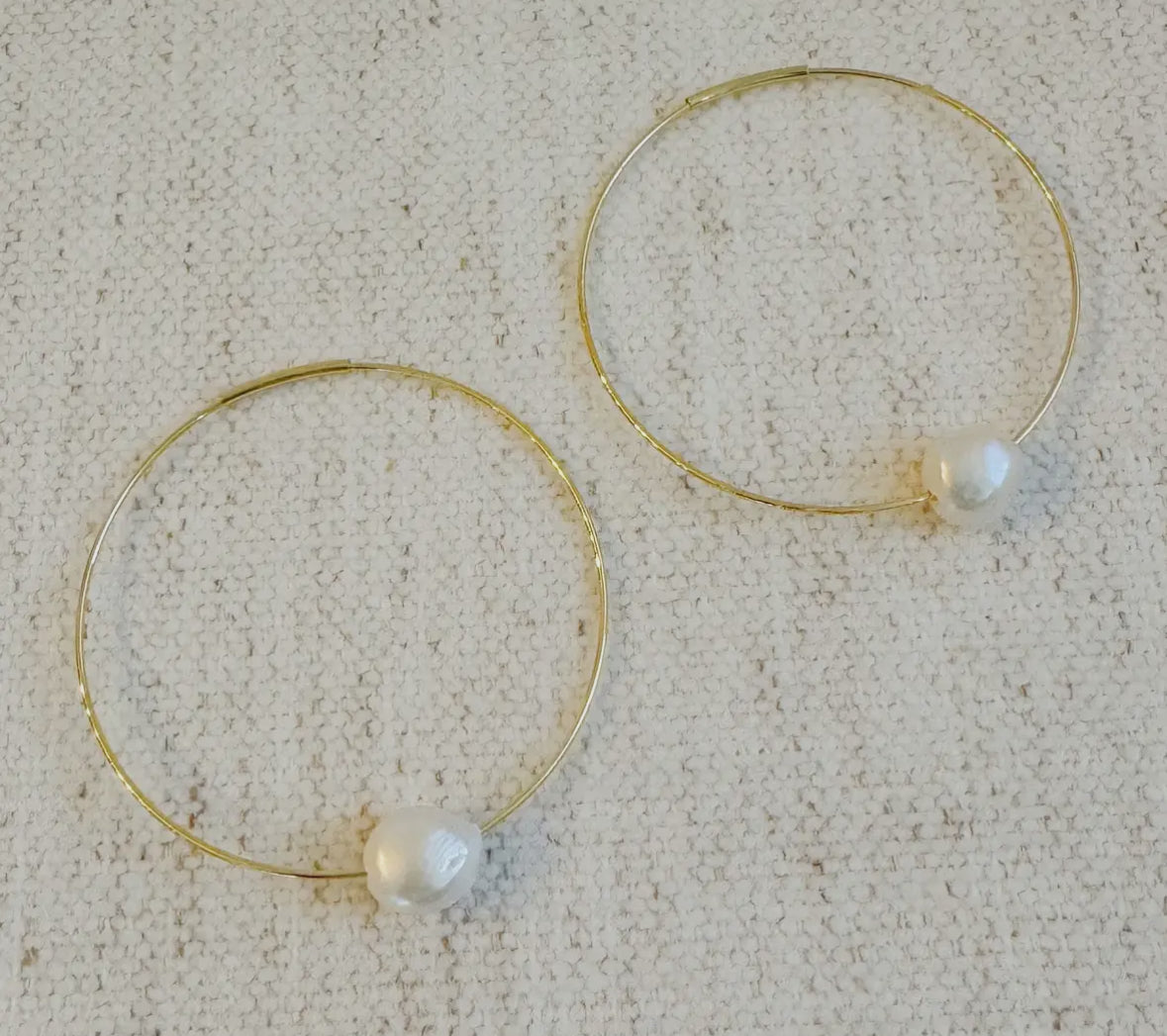Freshwater Pearl Hoop