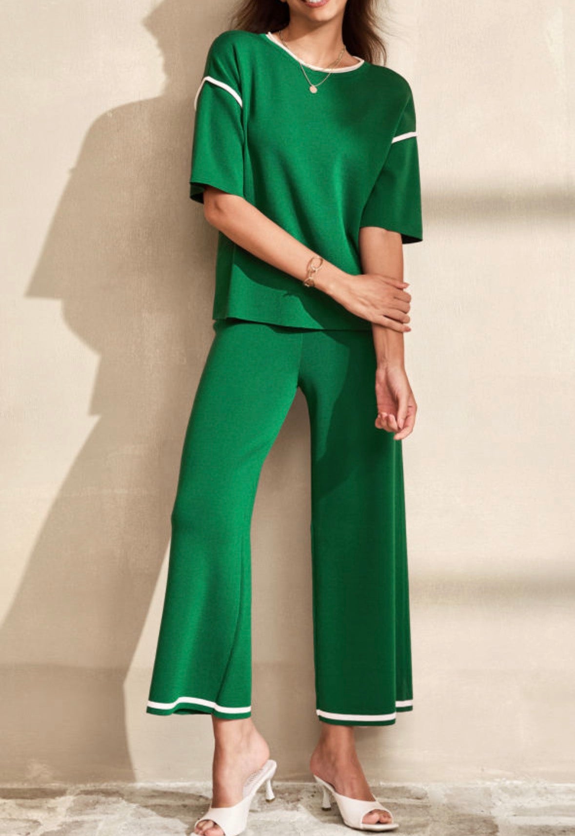 Kelly Green Knit 2pc Set