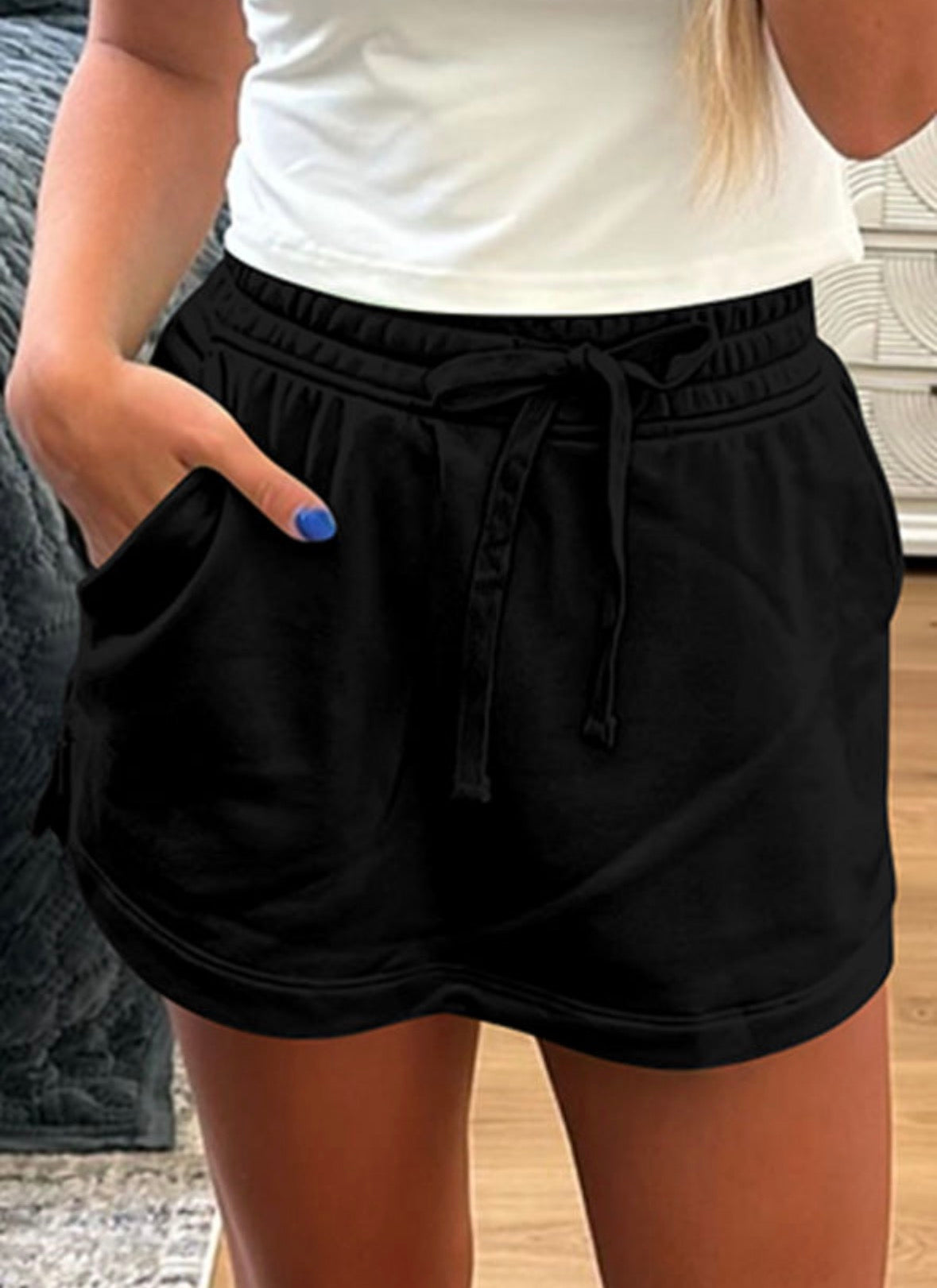 French Terry Drawstring Skort