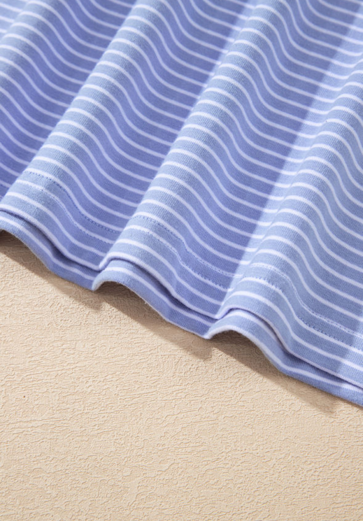 Sky Blue Striped Set