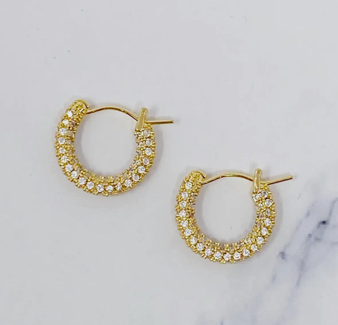 Elegant Shine Hoops Earrings