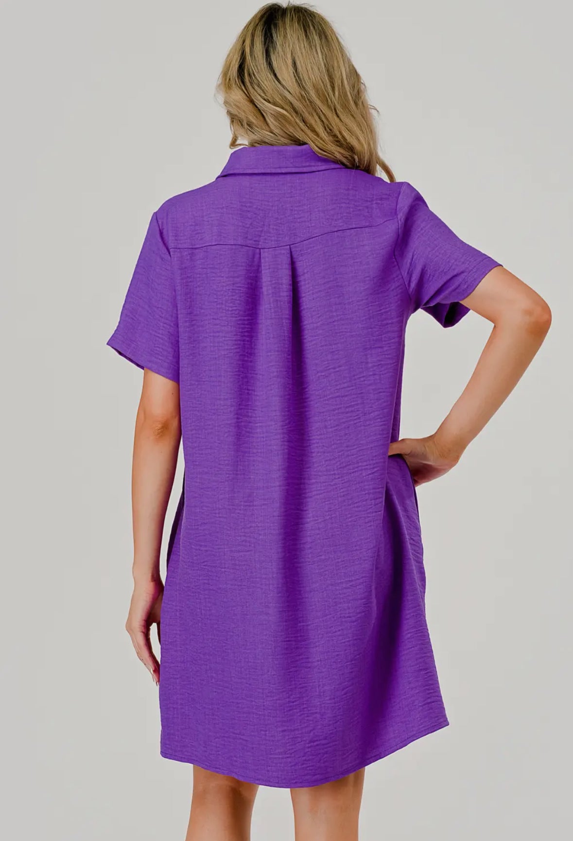 Ellie Purple Shift Dress