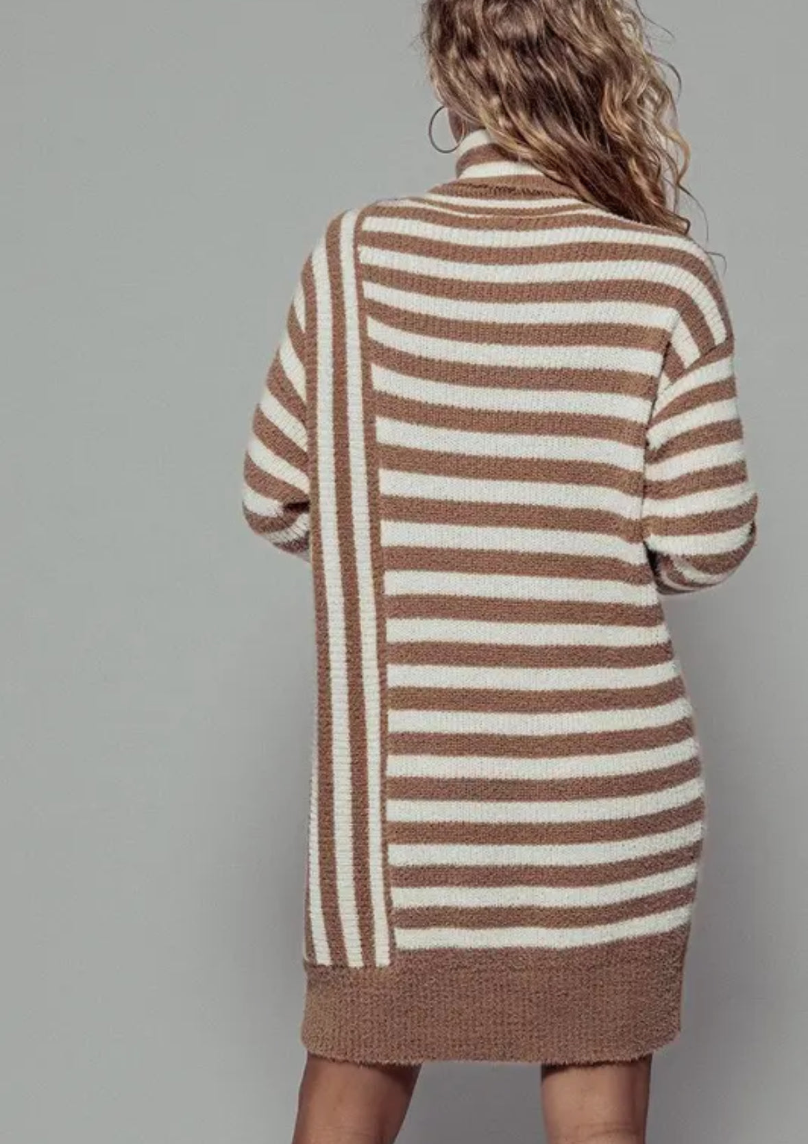 Redirection Striped Sweater Dress
