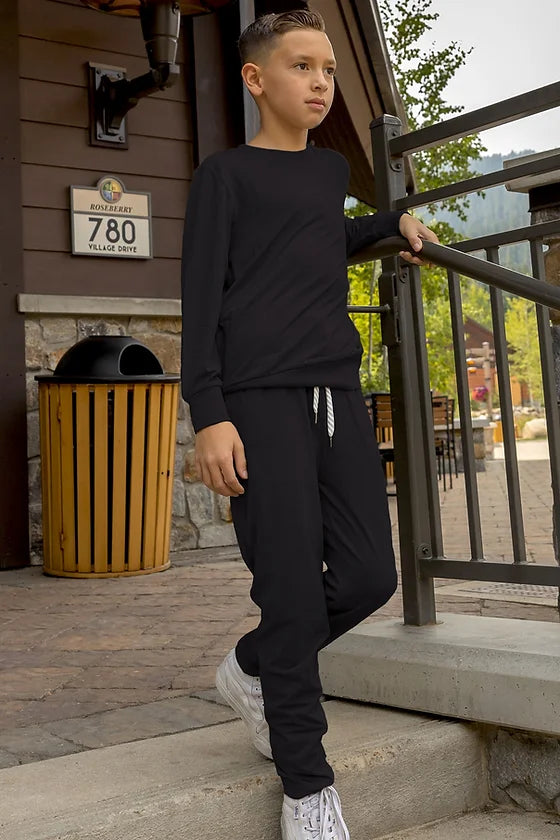 Boys Scuba Crew Long Sleeve Top