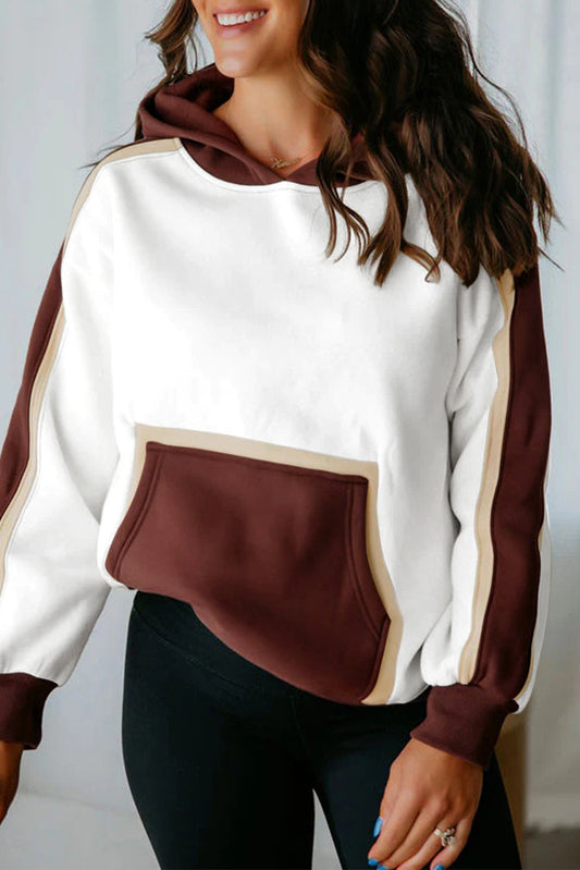 Coffee Colorblock Hoodie