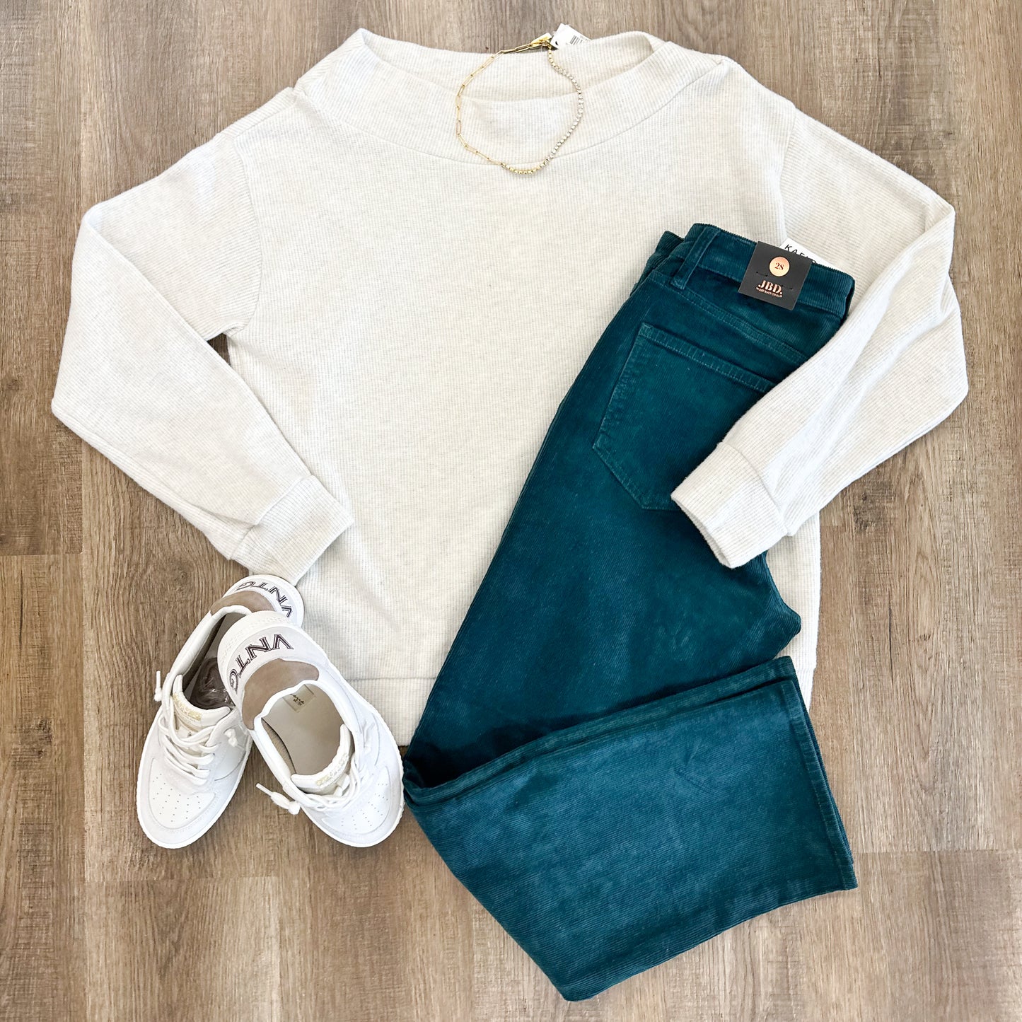 JBD Straight Leg Emerald Corduroy Pants