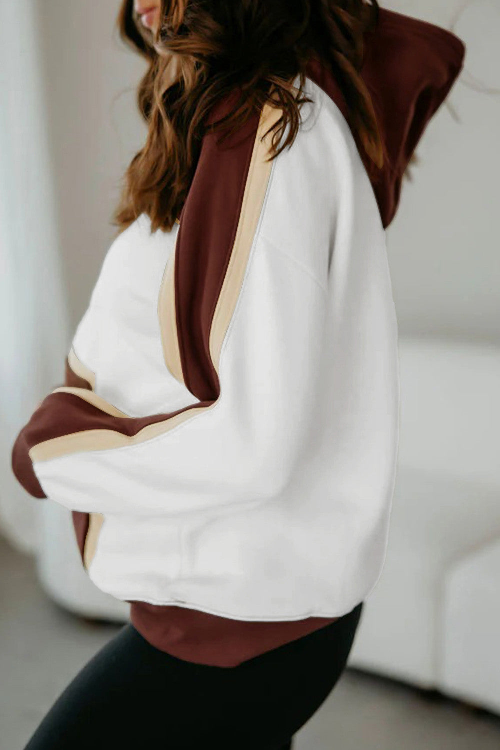 Coffee Colorblock Hoodie