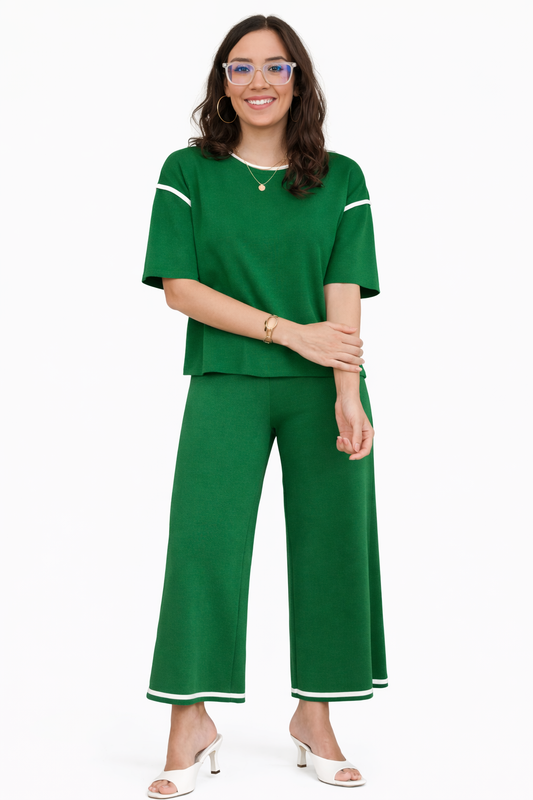 Kelly Green Knit 2pc Set