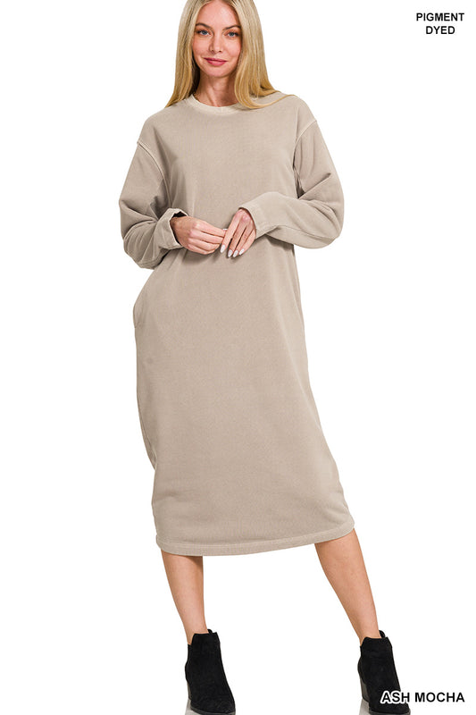 Soft Fleece Sweatshirts Dress