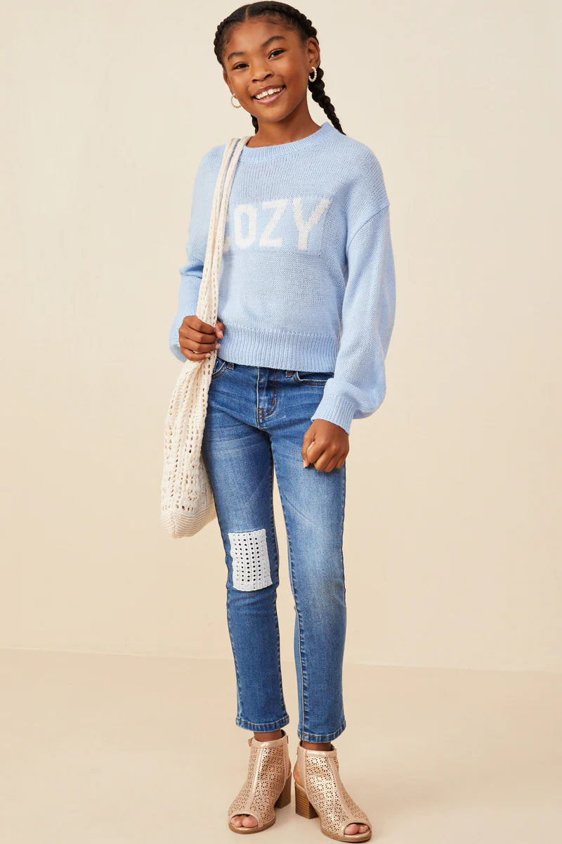 Cozy Graphic Knit Pullover Sweater