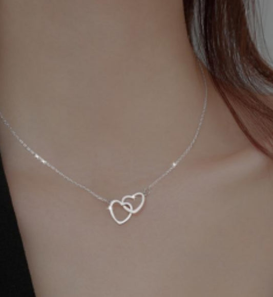 Interlocked Hearts Necklace
