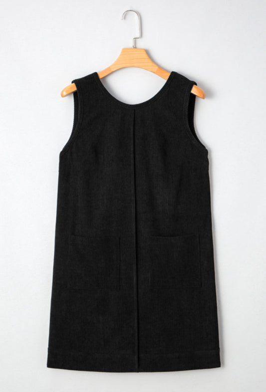 Black Courduroy Dress