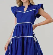 AC, Viking, and NHS Blue Poplin Dress