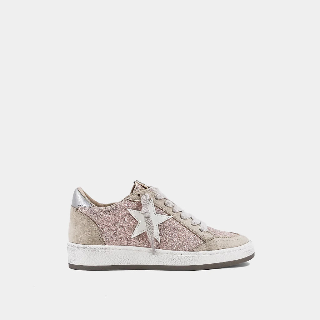 Kids Paz Champagne Glitter Sneaker