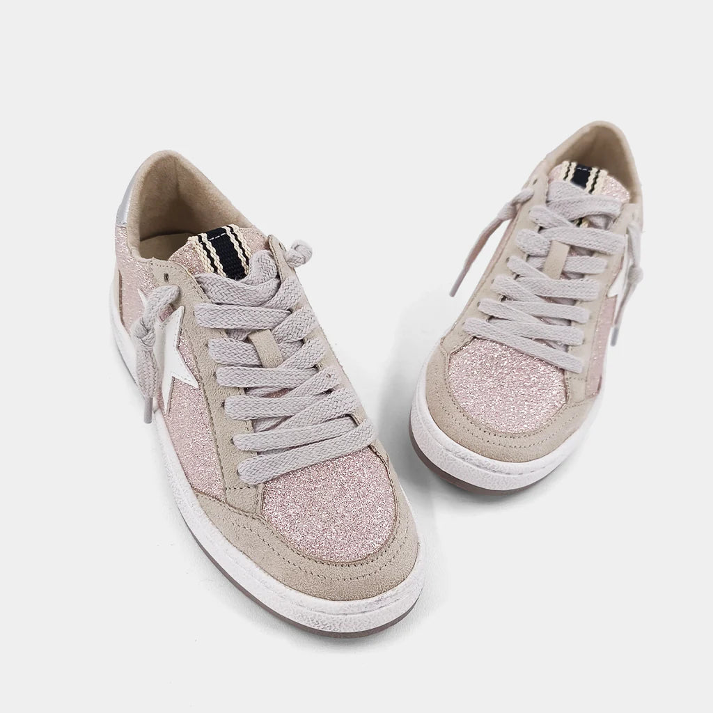 Kids Paz Champagne Glitter Sneaker