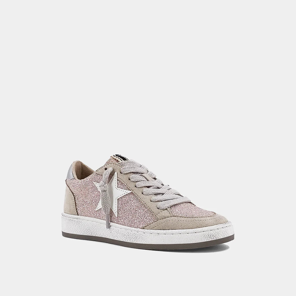 Kids Paz Champagne Glitter Sneaker