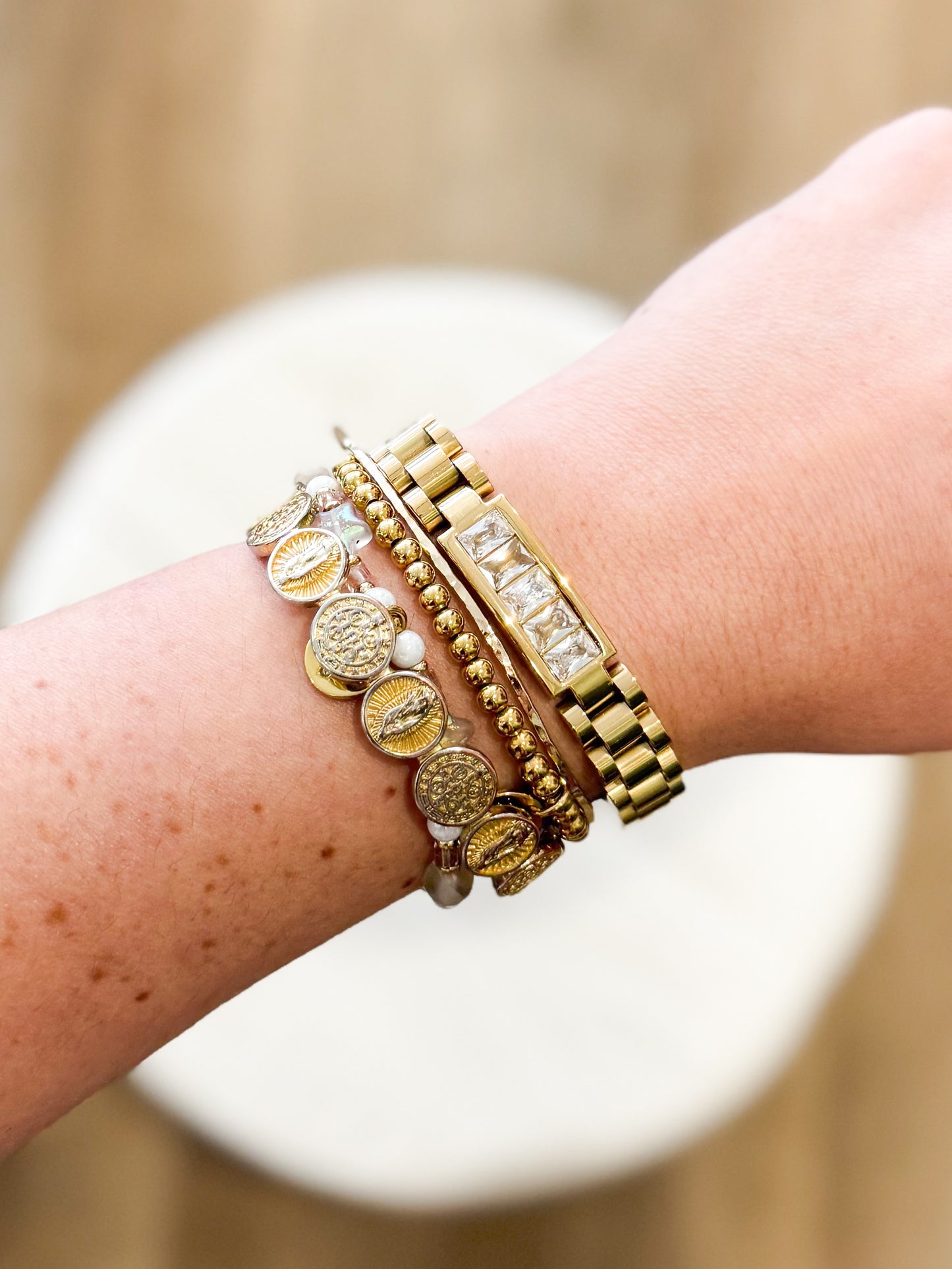 Diamond Accent Watch Band Bracelet