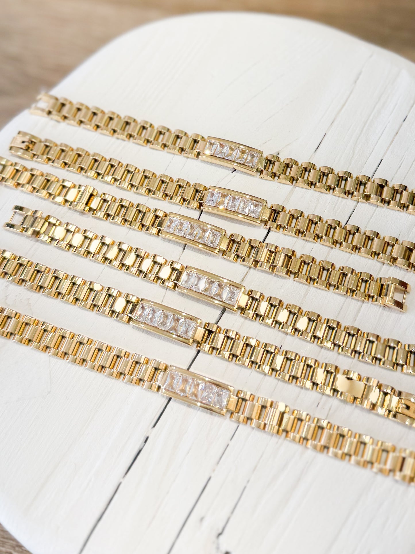 Diamond Accent Watch Band Bracelet