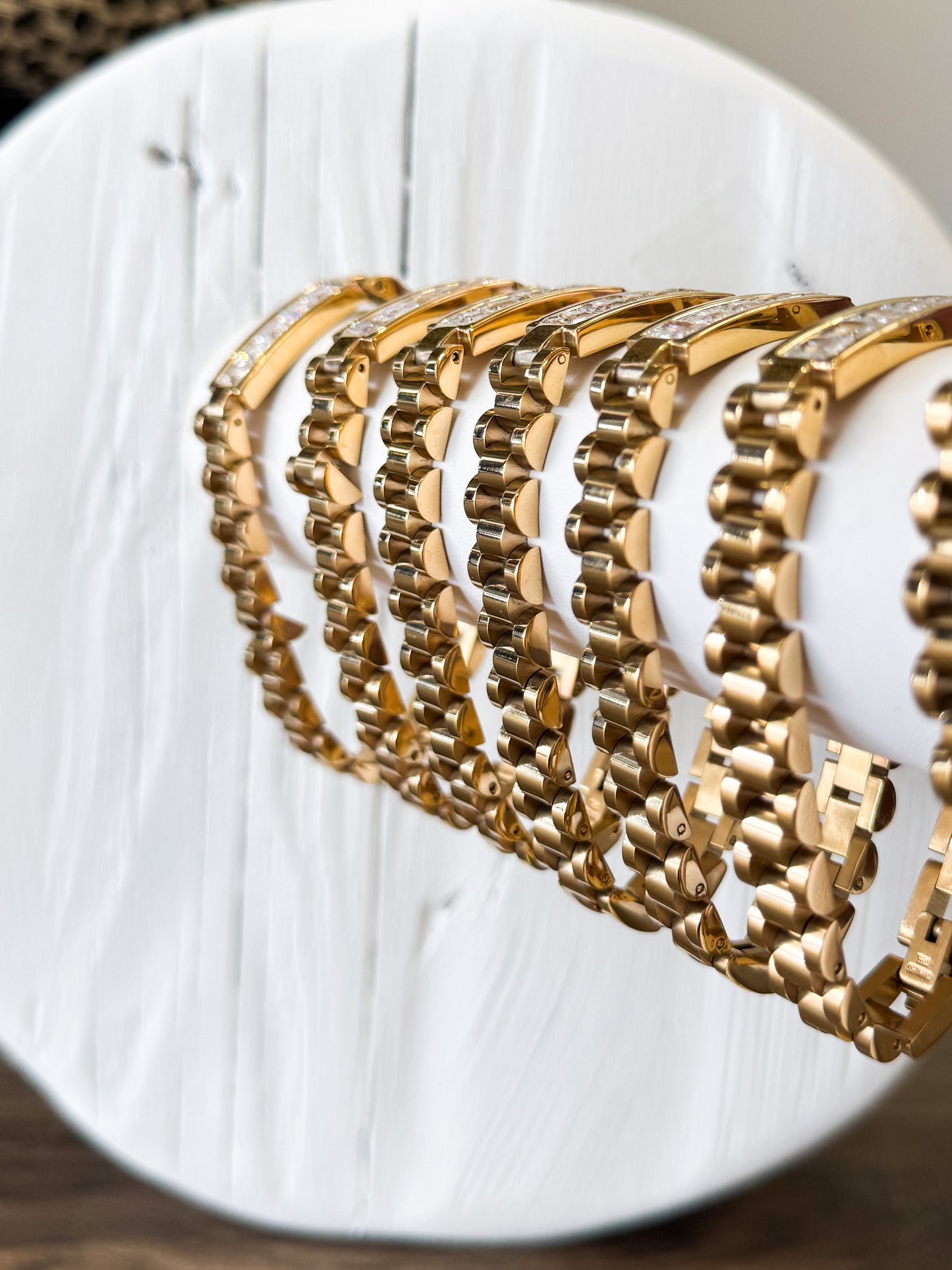 Diamond Accent Watch Band Bracelet