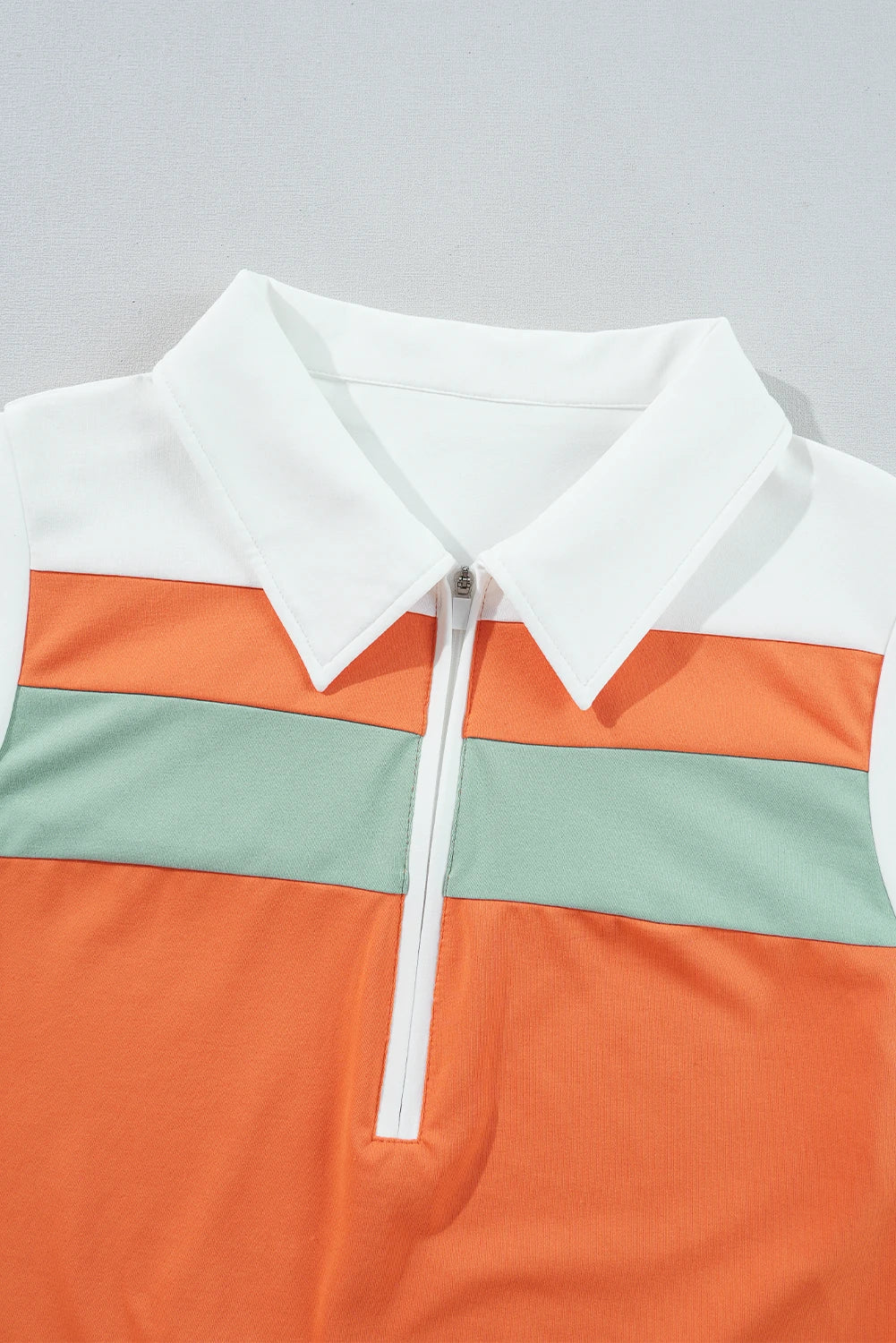 Russet Orange Colorblock Athletic Dress
