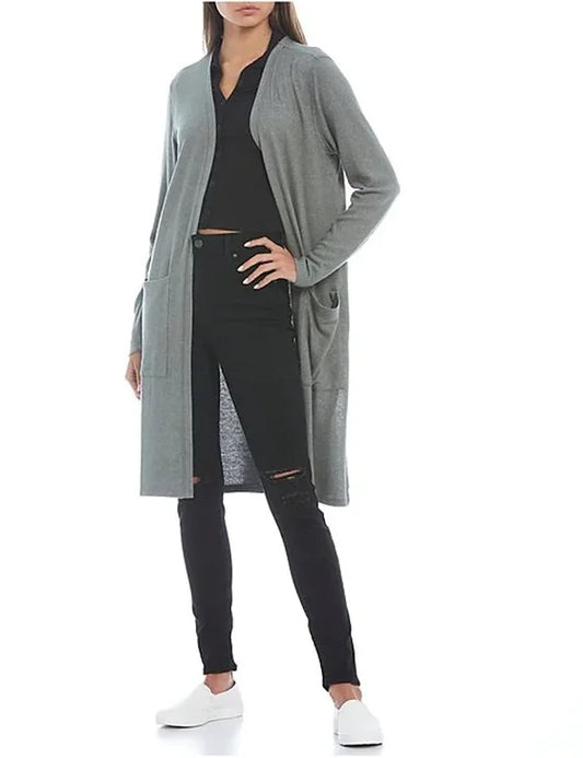 Women’s Long Pocket Cardigan