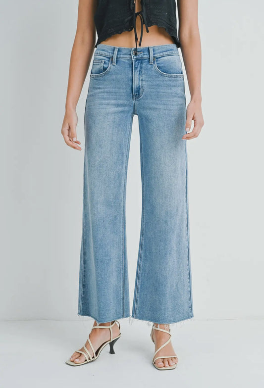 Medium Wash Wide Leg Jeans