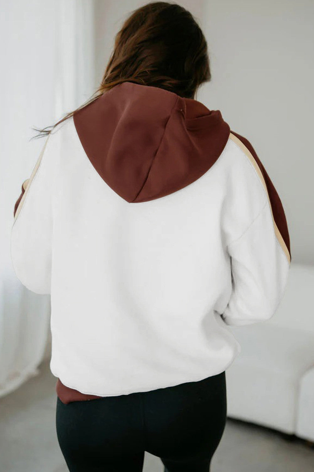 Coffee Colorblock Hoodie