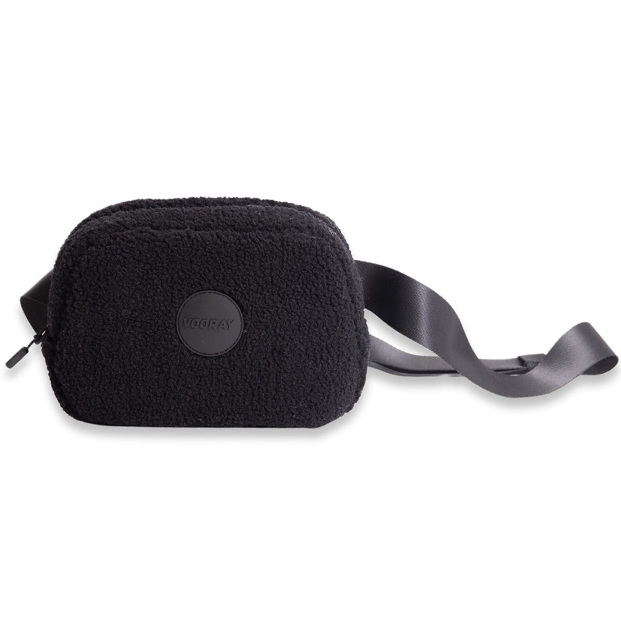 Black Quinn Sherpa Belt Bag