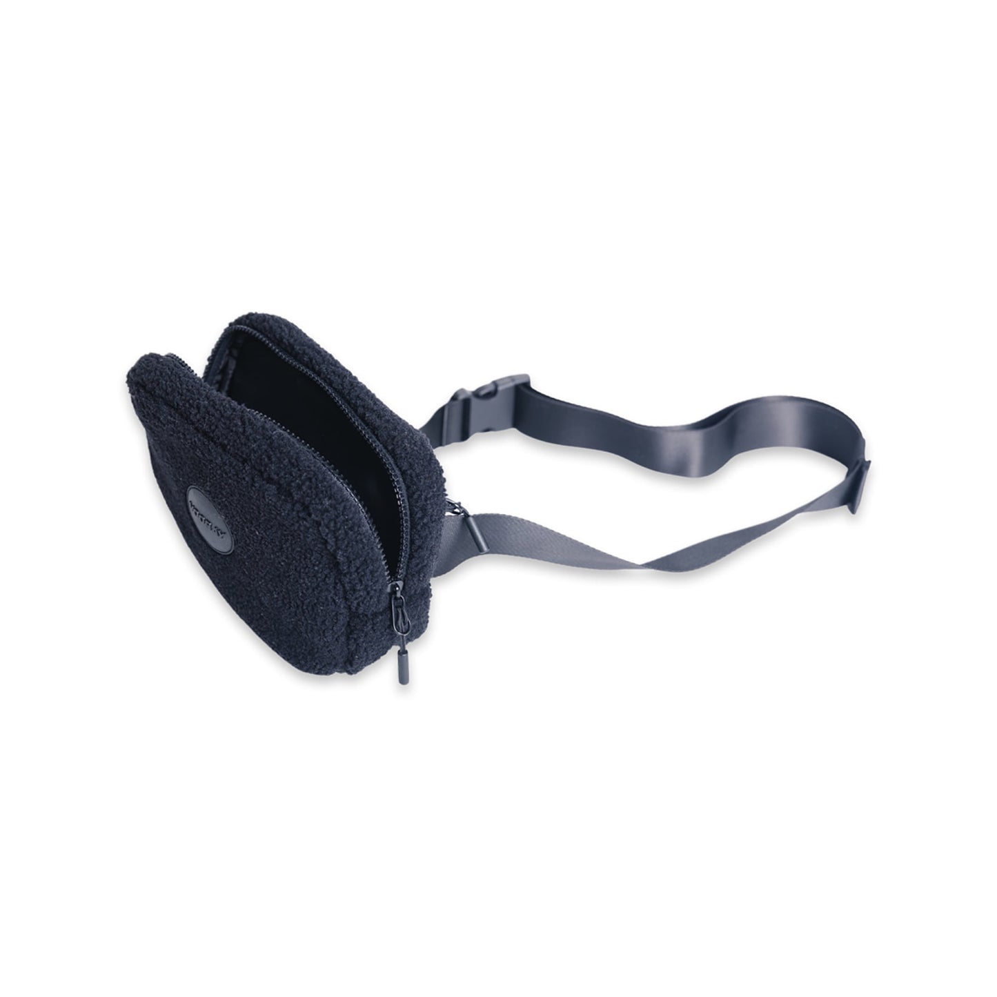 Black Quinn Sherpa Belt Bag