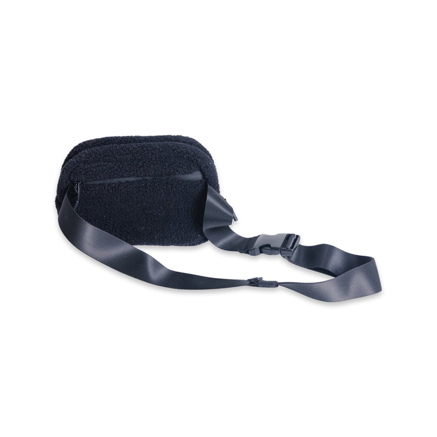 Black Quinn Sherpa Belt Bag