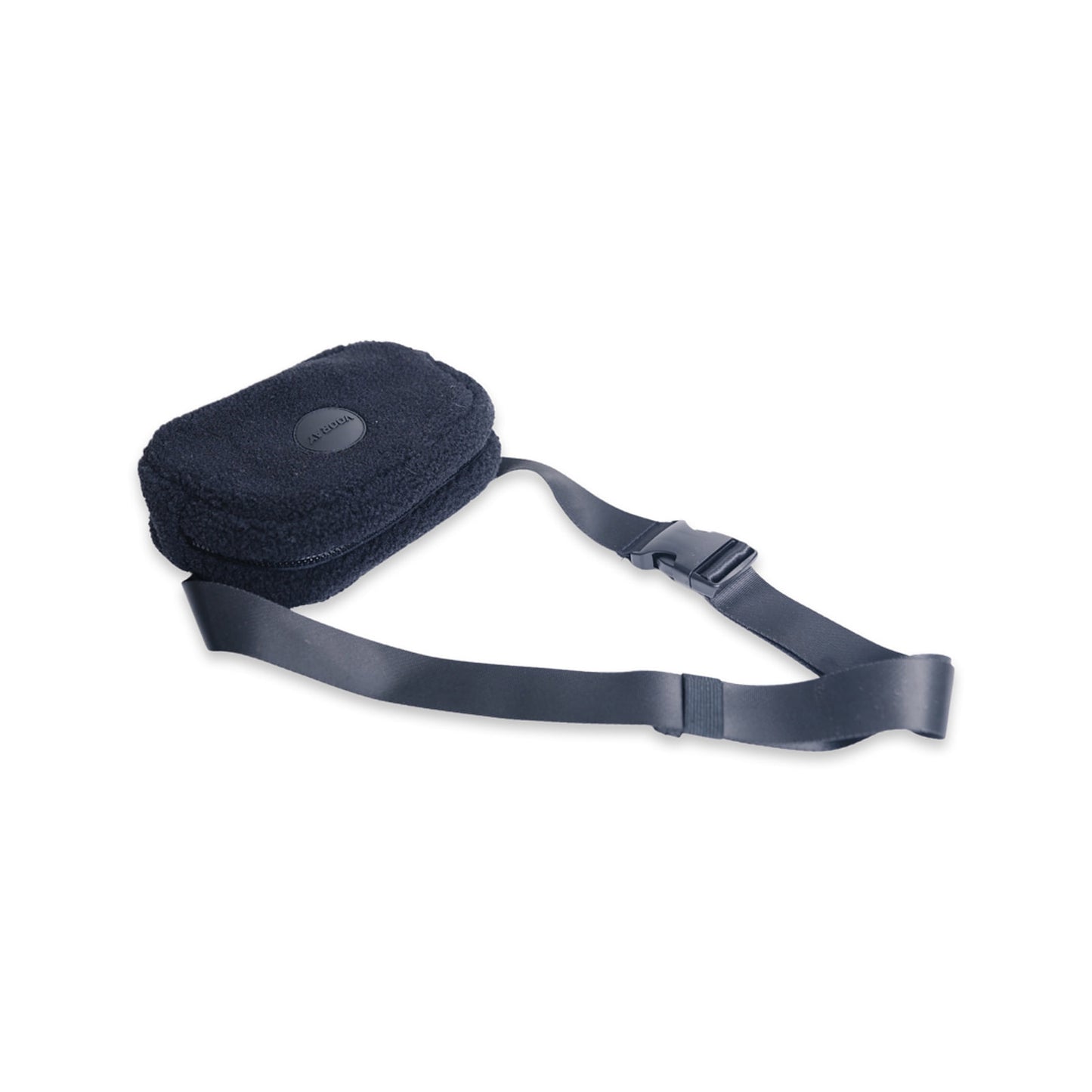 Black Quinn Sherpa Belt Bag